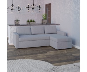 Concept Γωνιακός Καναπές Κρεβάτι με Αναστρέψιμη Γωνία & Αποθηκευτικό Χώρο Γκρι 218x153x80cm Concept Γωνιακός Καναπές Κρεβάτι με Αναστρέψιμη Γωνία & Αποθηκευτικό Χώρο Γκρι 218x153x80cm