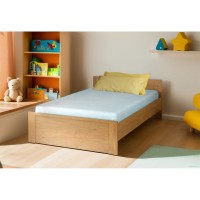 Κρεβάτι Pavi Ημίδιπλο Βελανιδιά με πάτωμα 120x200cm