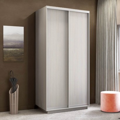 Ντουλάπα Diamont Λευκό 120x60x220cm Ντουλάπα Diamont Λευκό 120x60x220cm