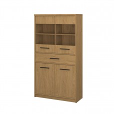 Βιτρίνα Pavi Βελανιδιά 84.3x33.8x156.4cm