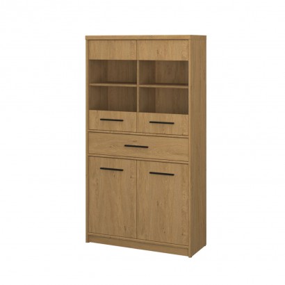 Βιτρίνα Pavi Βελανιδιά 84.3x33.8x156.4cm