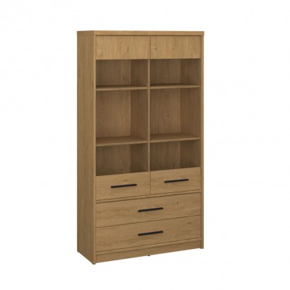 Βιτρίνα Pavi Βελανιδιά με 2 συρτάρια 84.3x33.8x156.4cm Βιτρίνα Pavi Βελανιδιά με 2 συρτάρια 84.3x33.8x156.4cm