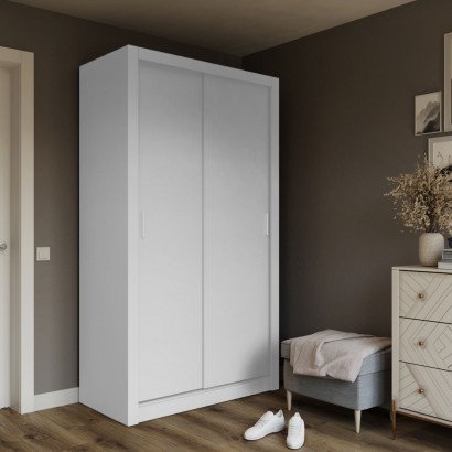 Ντουλάπα Linea Λευκή 120x60x215cm Ντουλάπα Linea Λευκή 120x60x215cm