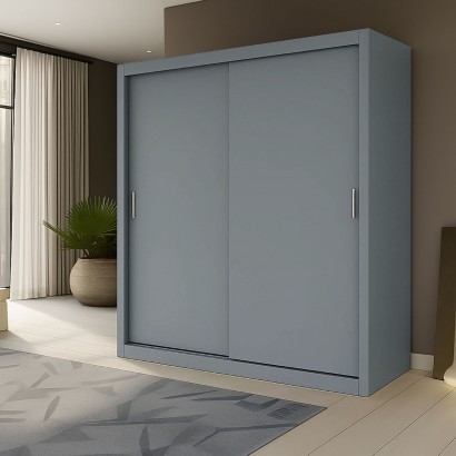 Ντουλάπα Reflex Γκρι 180x60x215cm