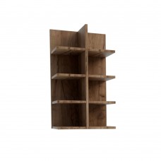 Κρεμαστό Ράφι Callisto Σκούρο Δρυς 40x27.7x70cm