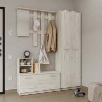 Σετ Εισόδου Reno-B Λευκό 160x32x200cm