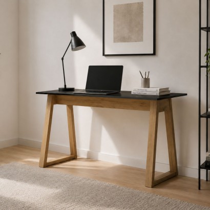 Γραφείο Pluton Ανθρακί-Χρυσό Δρυς 138x60x77cm Γραφείο Pluton Ανθρακί-Χρυσό Δρυς 138x60x77cm