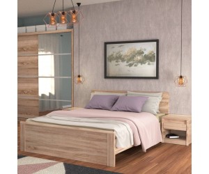 Κρεβάτι Norton Ημίδιπλο Με Τάβλες Σονόμα 140x200cm Κρεβάτι Norton Ημίδιπλο Με Τάβλες Σονόμα 140x200cm
