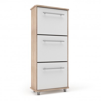 Παπουτσοθήκη Niag 5803D 58x26.5x132εκ Σονόμα-Λευκή