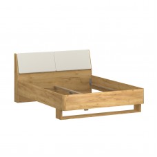 Κρεβάτι Avanti Διπλό Χωρίς Πάτωμα Χρυσός Δρυς-Λευκό 160x200cm