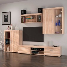 Σύνθεση Τηλεόρασης DAMIS Sonoma με MDF λεπτομέρειες 328x45x210εκ Σύνθεση Τηλεόρασης DAMIS Sonoma με MDF λεπτομέρειες 328x45x210εκ