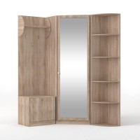 Oksana Γωνιακό Σετ Εισόδου Σονόμα 126-143x35-40x200εκ