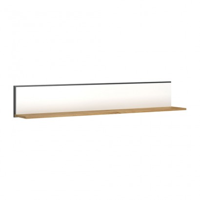 Ράφι Επιτοίχιο Palmor Χρυσό Δρυς-Λευκό 150x23.5x24.5cm Ράφι Επιτοίχιο Palmor Χρυσό Δρυς-Λευκό 150x23.5x24.5cm