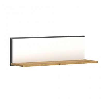 Ράφι Επιτοίχιο Palmor Χρυσό Δρυς-Λευκό 77x23.5x24.5cm Ράφι Επιτοίχιο Palmor Χρυσό Δρυς-Λευκό 77x23.5x24.5cm