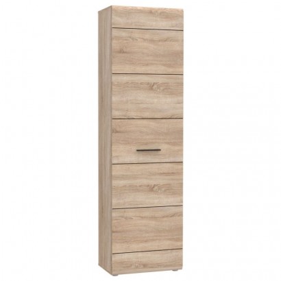 Ντουλάπα Μονόφυλλη Solo1D Sonoma με Wenge 45x58x197cm