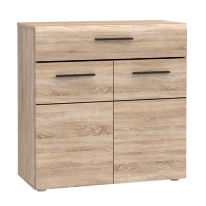 Μπουφές Solo 80x41x82cm Sonoma με Wenge και MDF Καμπυλωτό τελείωμα στις πόρτες Μπουφές Solo 80x41x82cm Sonoma με Wenge και MDF Καμπυλωτό τελείωμα στις πόρτες
