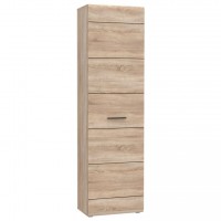 Ντουλάπα Μονόφυλλη Εισόδου Solo 55x34x197 Sonoma Wenge και MDF