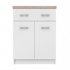 Κομότα Top Mix 60x33x85cm Λευκό-Σονόμα