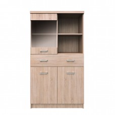 Βιτρίνα Δίφυλλη Top Mix 80x33x145cm Σονόμα