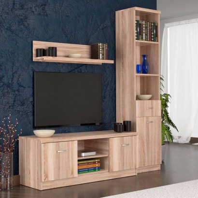 Σύνθεση Τηλεόρασης TOP MIX 160x42x183cm Sonoma Σύνθεση Τηλεόρασης TOP MIX 160x42x183cm Sonoma