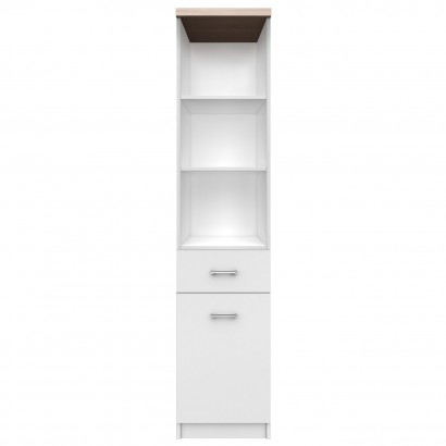 Top Mix Ραφιέρα 40x33x183cm Λευκή-Σονόμα