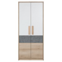 Ντουλάπα Aygo Σονόμα-Λευκό 83.1x53.5x192cm.