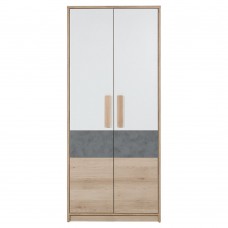 Ντουλάπα Aygo Σονόμα-Λευκό 83.1x53.5x192cm.