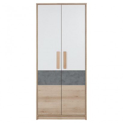 Ντουλάπα Aygo Σονόμα-Λευκό 83.1x53.5x192cm.