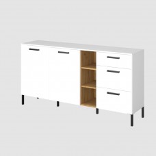 Μπουφές Santes Χρυσό Δρυς-Λευκό 180x42x92.5cm Μπουφές Santes Χρυσό Δρυς-Λευκό 180x42x92.5cm