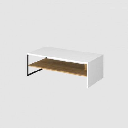 Τραπέζι Σαλονιού Santes Χρυσό Δρυς-Λευκό 120x60x40cm Τραπέζι Σαλονιού Santes Χρυσό Δρυς-Λευκό 120x60x40cm