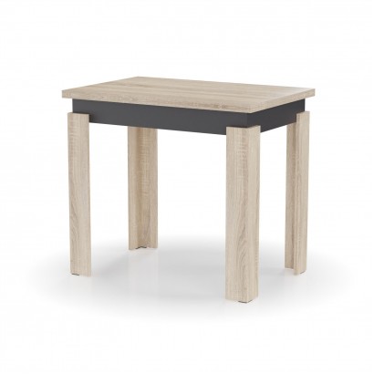 Τραπέζι Επεκτεινόμενο Κουζίνας Family Σονόμα-Ανθρακί 90x60x77cm