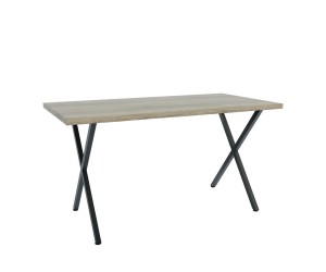 Τραπέζι Houston Σονόμα-Μαύρο 160x80x77cm Τραπέζι Houston Σονόμα-Μαύρο 160x80x77cm