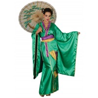 Στολή Κιμονο  Πρασινο-χειροποιητη