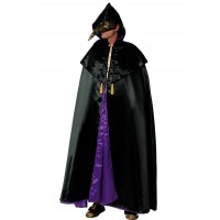 Στολή Ντομινο  Μαυρο  Σατεν-χειροποιητη