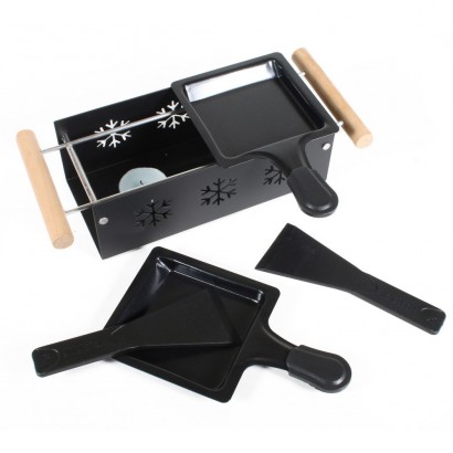 Σκεύος για Raclette με Ρεσώ από μέταλλο και Πορσελάνη με 2 σκεύη