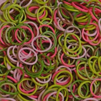 Ροζ Καμουφλάζ λαστιχάκια για τον αργαλειό Rainbow Loom