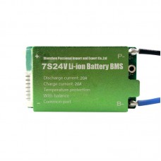 Lithium battery BMS 7S 24V20A for ebikes & scooters
