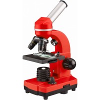 microscope junior 29 cm steel red 28-piece Bresser