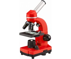 microscope junior 29 cm steel red 28-piece Bresser