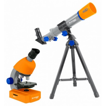 telescope and microscope junior 35 cm orange Bresser