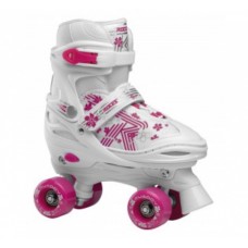 Quaddy 3.0 Roller Skates Girls White-Pink Size 34-37