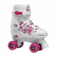 Quaddy 3.0 Roller Skates Girls White-Pink Size 38-41
