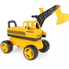 Big toy excavator 69 cm yellow-black