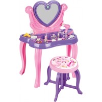 Heart toy makeup table with sound purple 21-piece