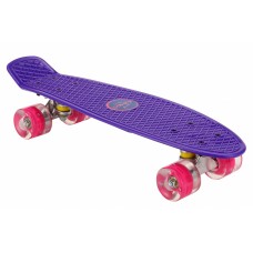 Flip-Ít skateboard with led lights 55.5 cm purple-pink