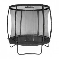 trampoline Deluxe with safety net 244 cm black