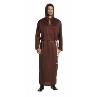Monk Costume Men Brown Size 50-52-54