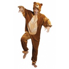 Bear Suit Plush Costume up to 6 feet tall Brown Size M