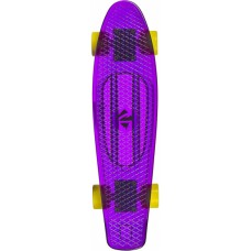 Juicy Susi Clear Purple skateboard 57 cm yellow
