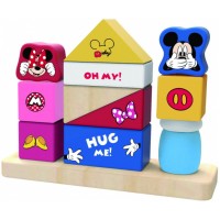 Mickey and Minnie Mouse Wooden Stacking Game 12-Piece